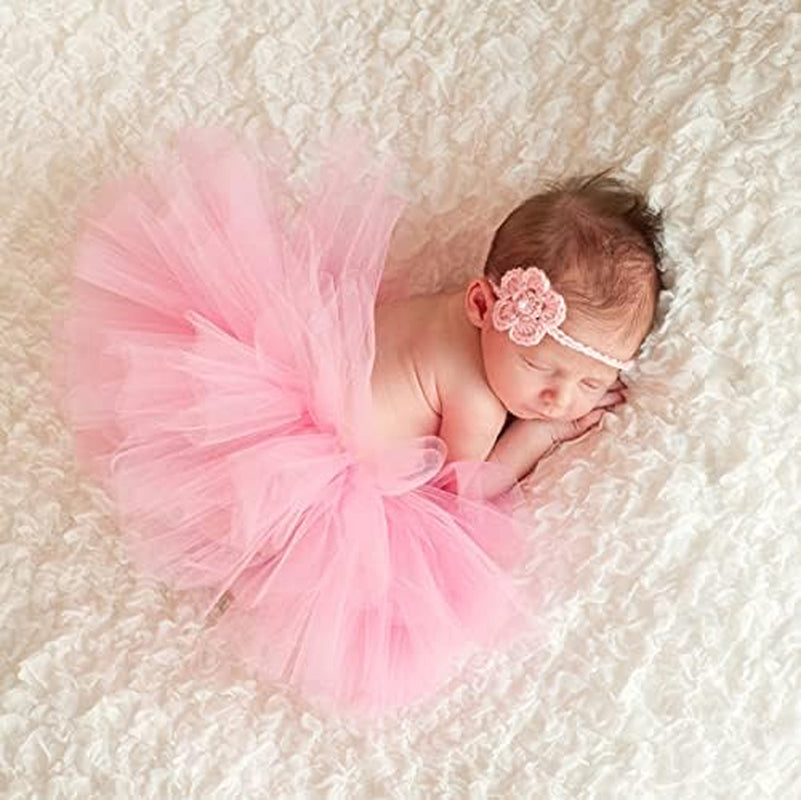 Infant Tutus, Tutu Skirt for Baby Girls, Toddler Tulle Dress Skirt 5 Layers Soft for Babies First Birthday